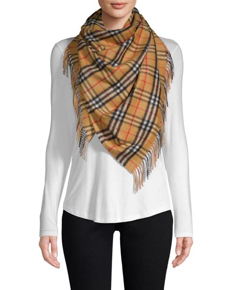 burberry cashmere check bandana|burberry scarf winter 2024.